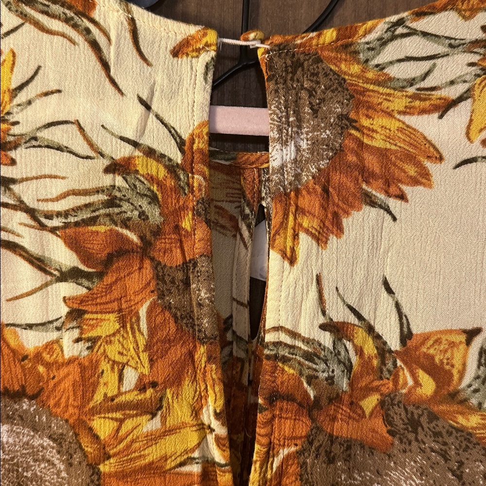 Umgee Sunflower Boho Blouse, size Sm - Picture 5 of 5